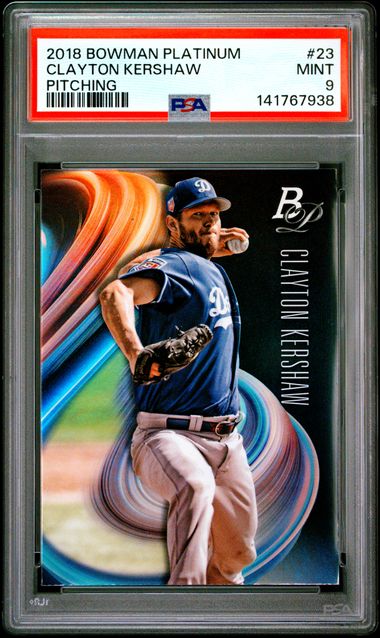 2018 Bowman Bowman Platinum PITCHING #23 Kershaw front