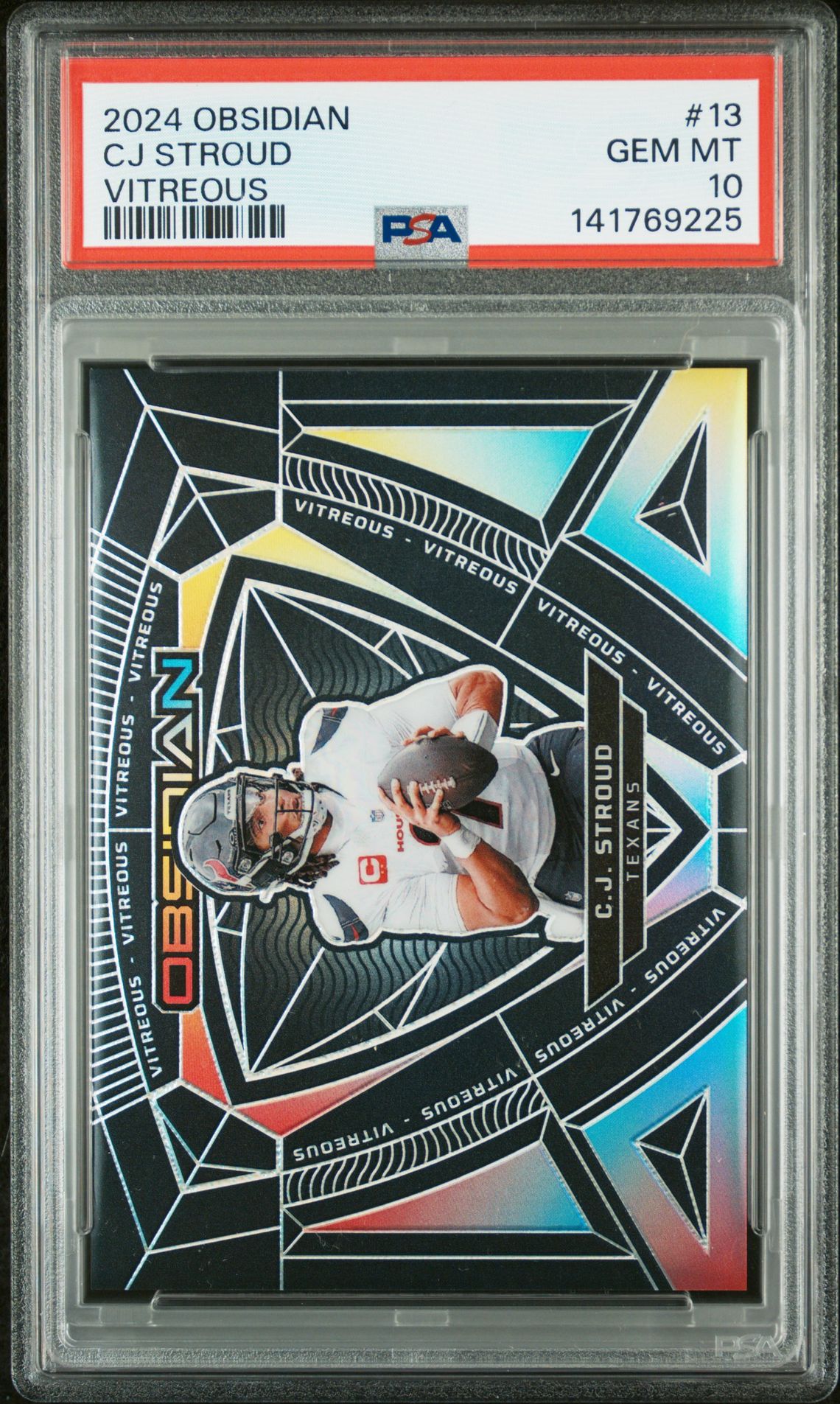 2024 Panini PANINI OBSIDIAN VITREOUS #13 Cj Stroud front