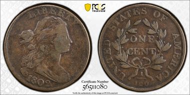 1802 1C No Stems F12BN