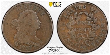 1797 1C Reverse of 1797, Stems F12BN