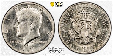 1971-D 50C DDO, FS-101 AU55