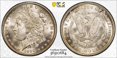 1890-O $1 MS64