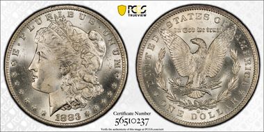 1883-O $1 MS66