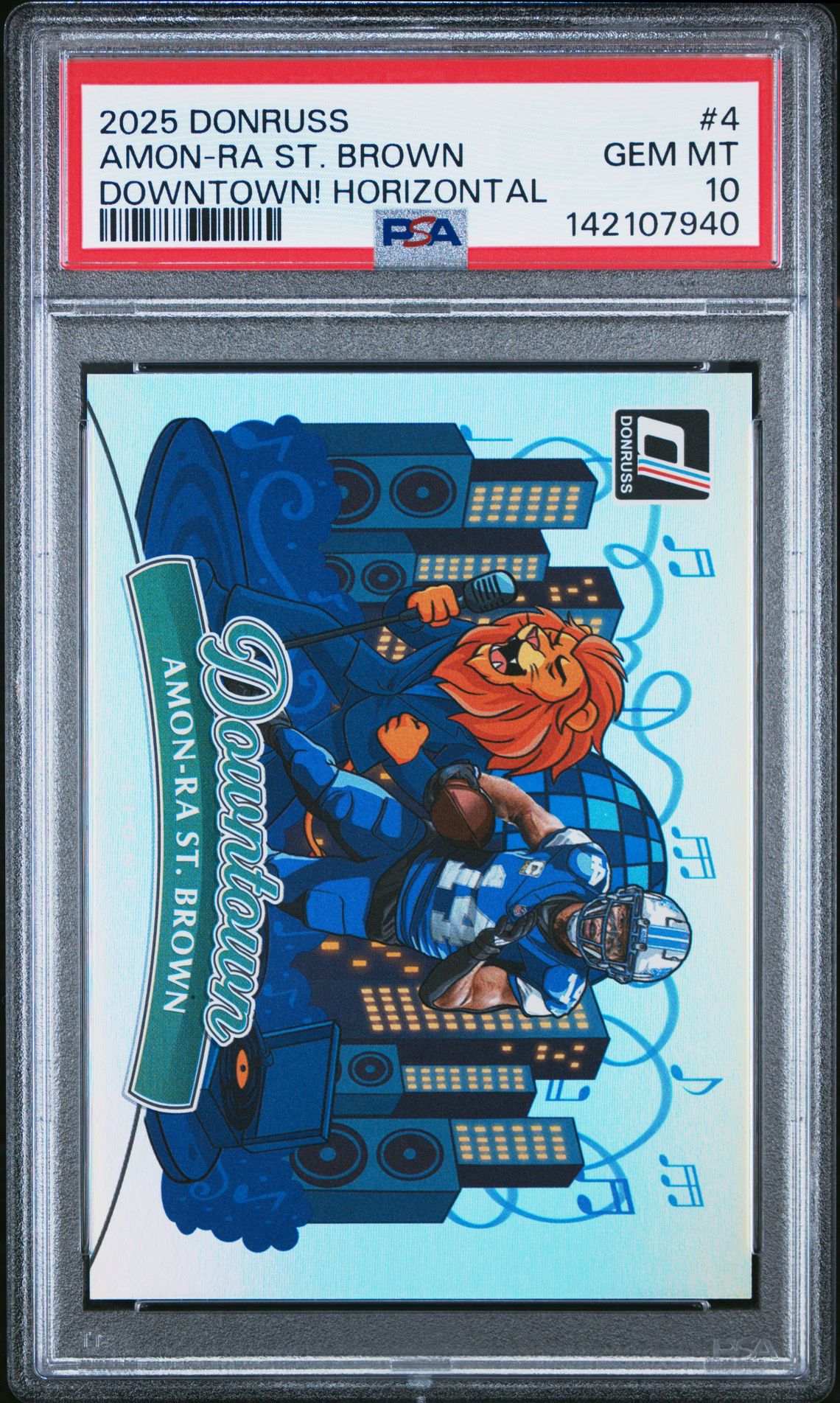 2025 Panini PANINI DONRUSS DOWNTOWN HORIZONTAL #4 Amon-Ra St. Brown front