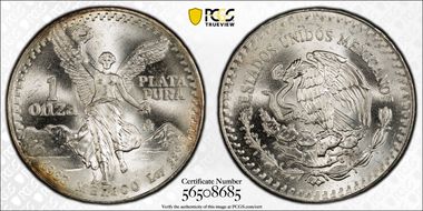 1983-Mo Onza Libertad Ag MS66