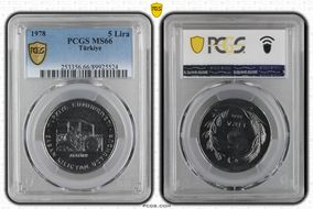 1978 5 Lira MS66
