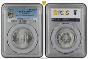 1977 50 Lira FAO - Planned Families MS65