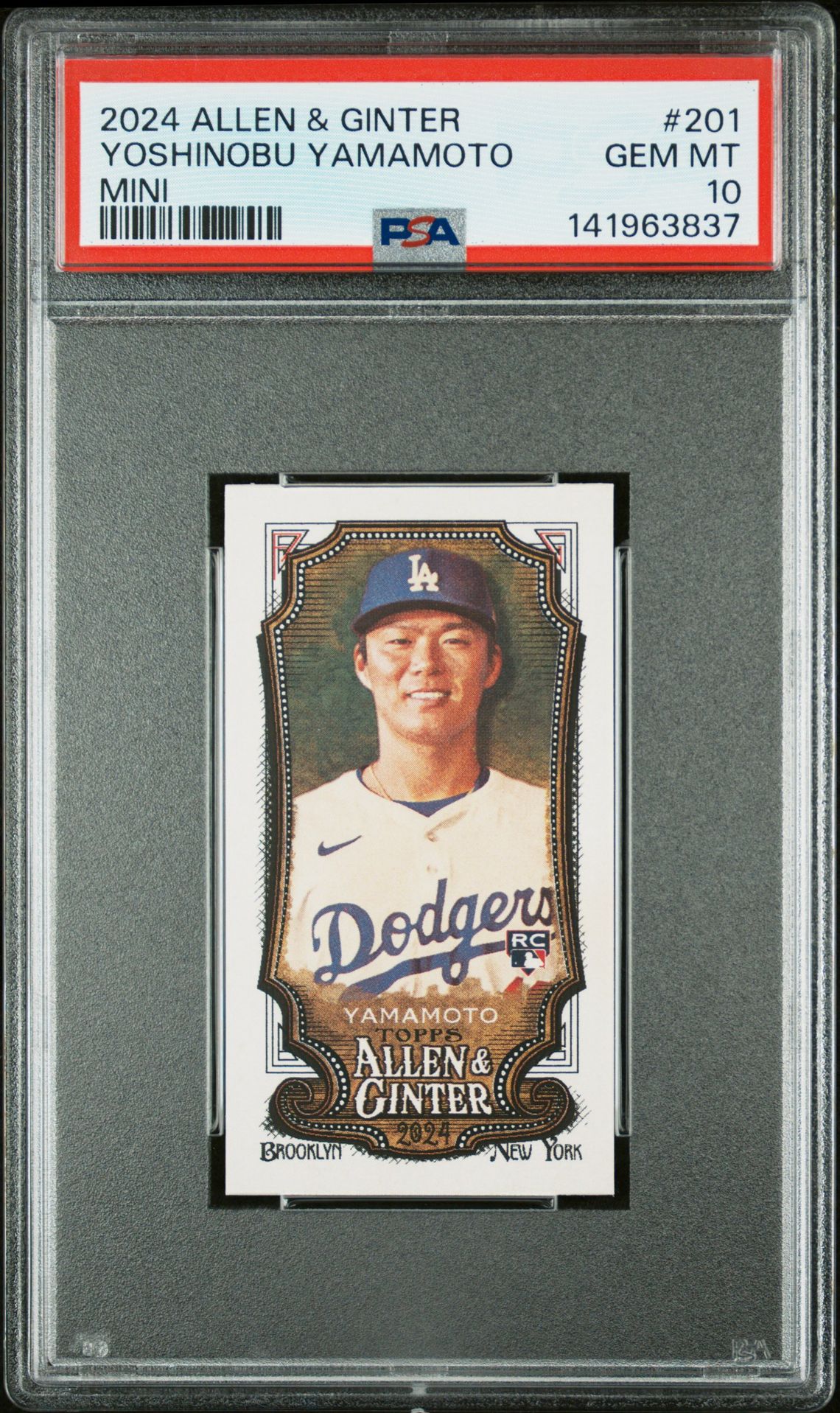2024 Topps Topps Allen & Ginter #201 Yoshinobu Yamamoto front