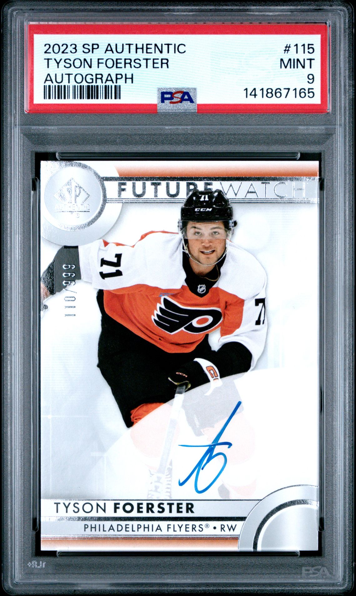 2023 SP Authentic SP AUTHENTIC AUTOGRAPH #115 Tyson Foerster front