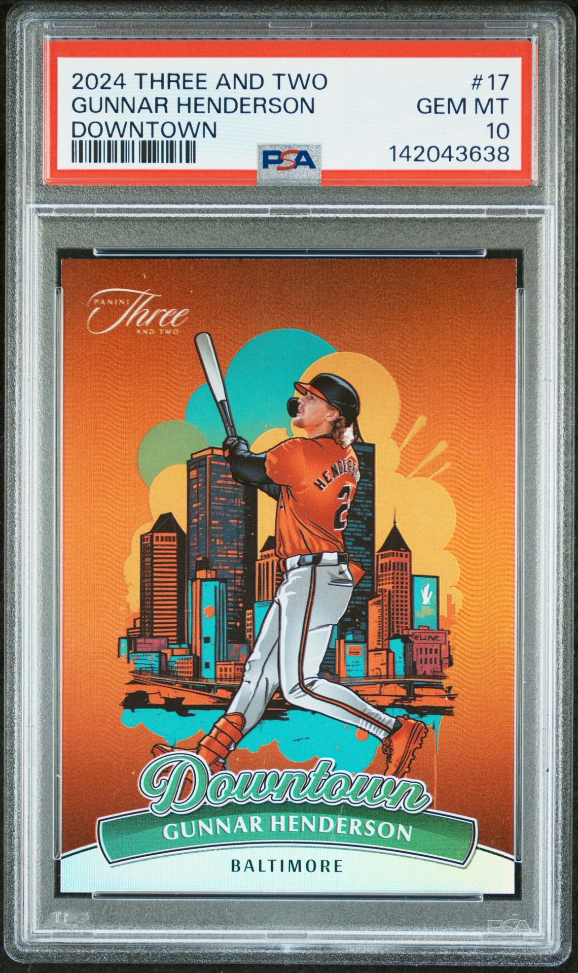 2024 Panini PANINI THREE AND TWO DOWNTOWN #17 Gunnar Henderson front