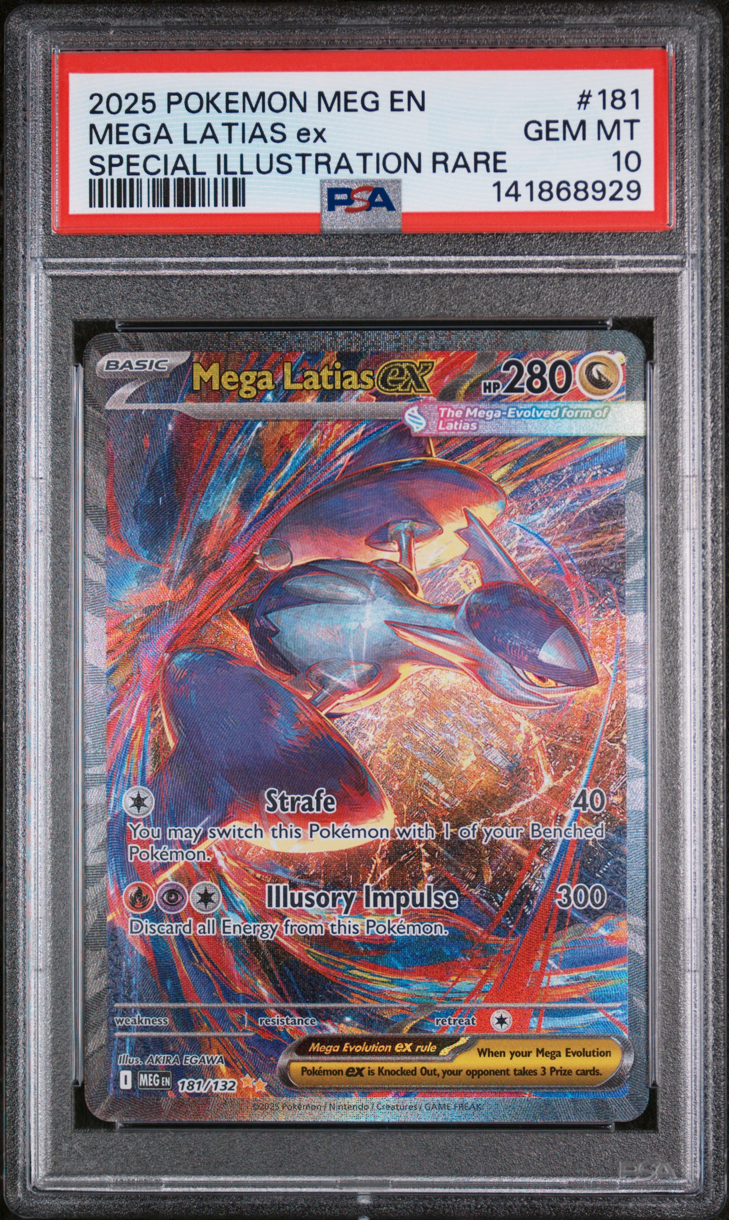 2025 #181 Mega Latias EX PSA 10 Meg EN-Mega Evolution