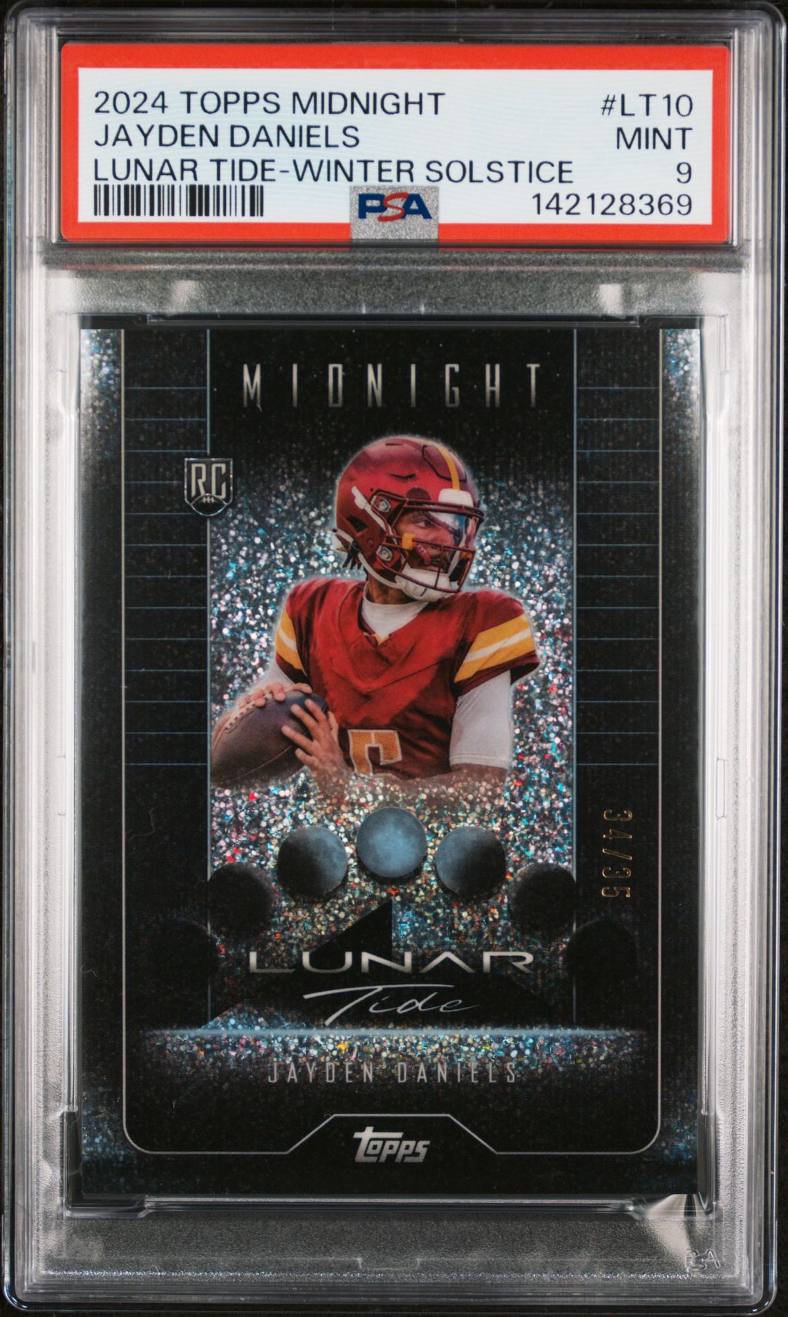 2024 Topps TOPPS MIDNIGHT LUNAR TIDE WINTER SOLSTICE #LT10 Jayden Daniels front