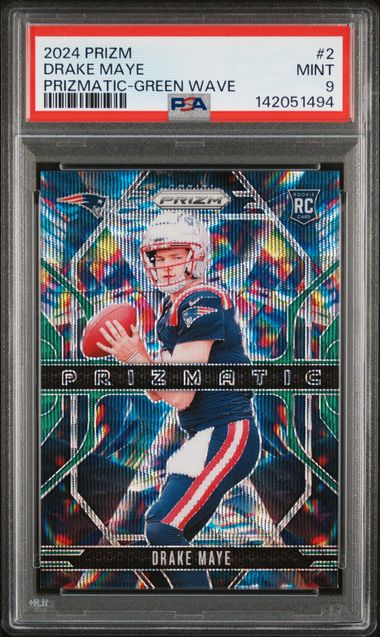 2024 Panini Prizm Green #2 Drake Maye front