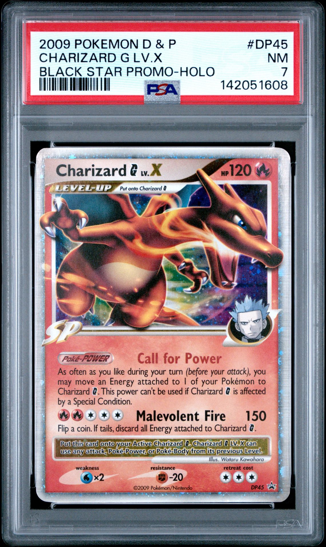 2009 Pokemon POKEMON DIAMOND & PEARL BLACK STAR PROMO BLACK STAR PROMO-HOLO #DP45 Charizard G Lv.X front