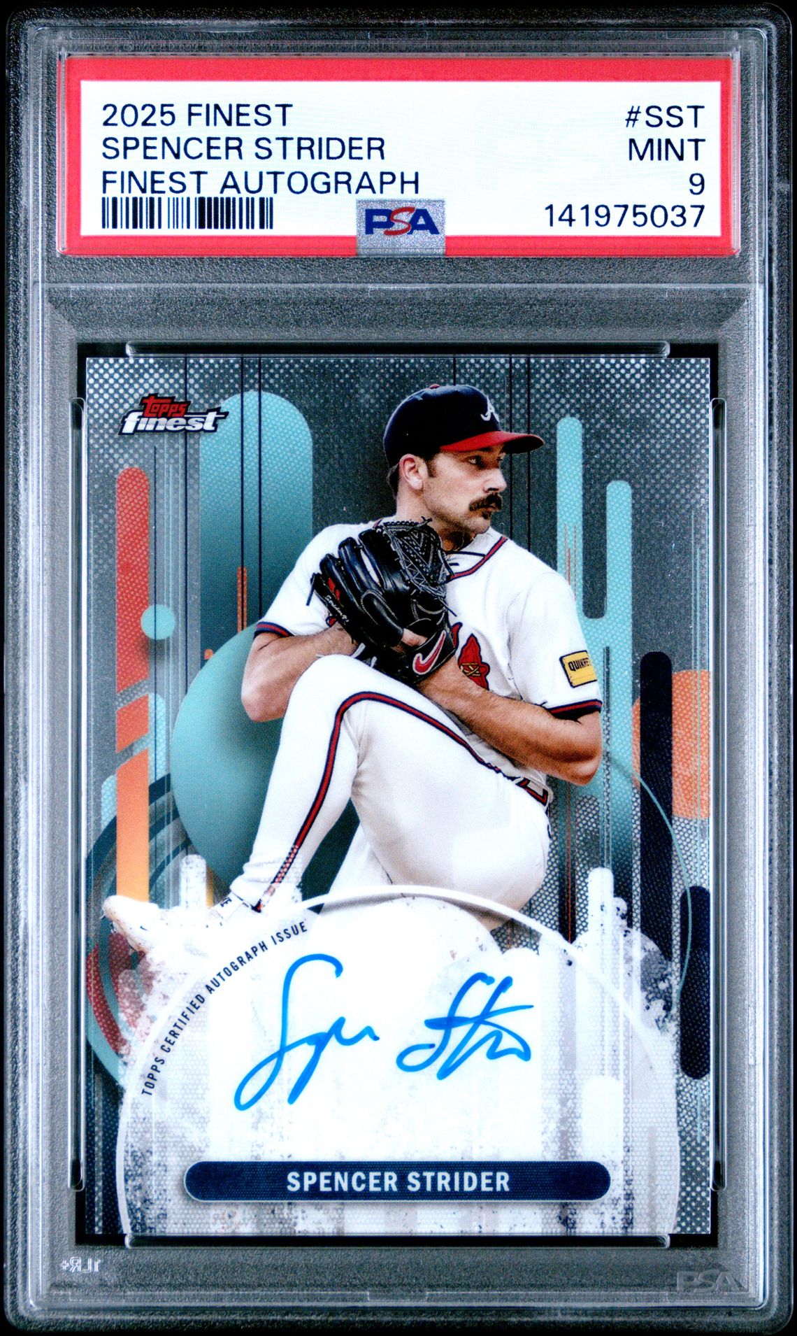 2025 Topps TOPPS FINEST FINEST AUTOGRAPHS #SST Spencer Strider front