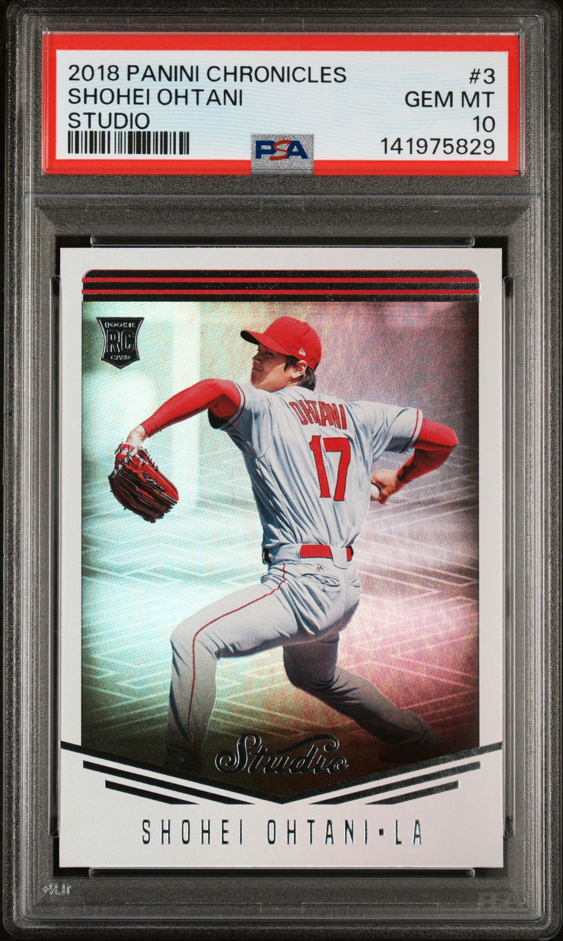 2018 Panini PANINI CHRONICLES STUDIO PRESTIGE #3 Shohei Ohtani front