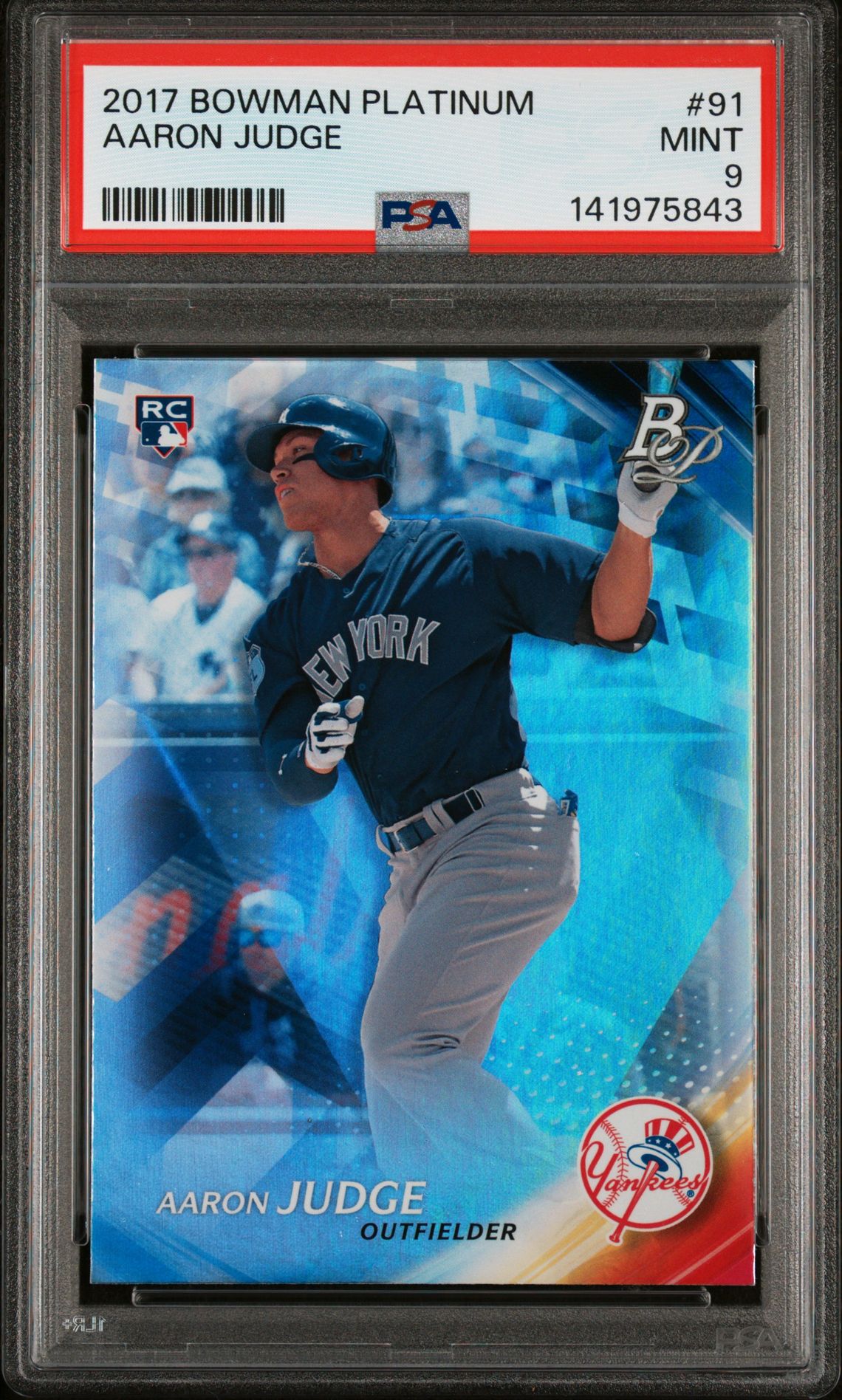 2017 Bowman BOWMAN PLATINUM ICE #91 Aaron Judge front