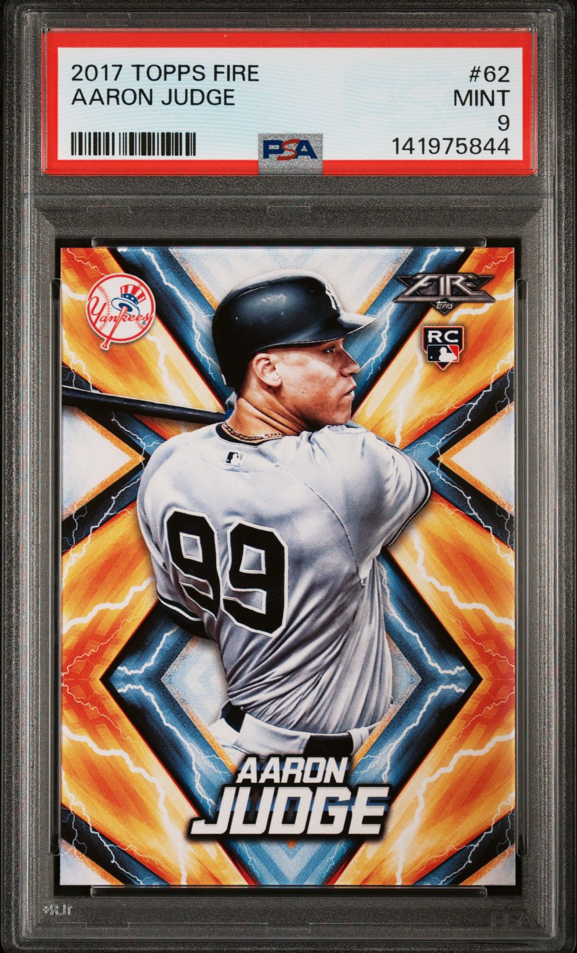 2017 Topps TOPPS FIRE #62 Aaron Judge front