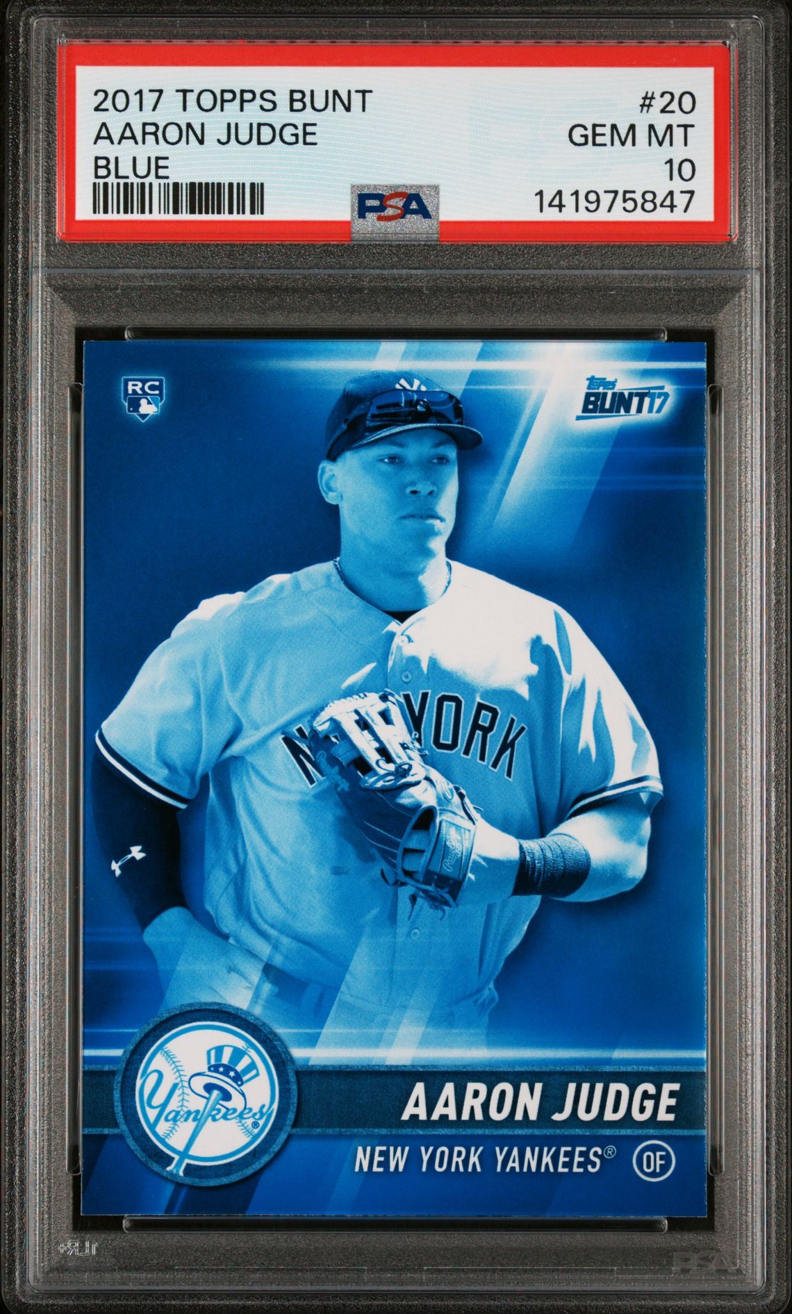 2017 Topps TOPPS BUNT BLUE #20 Aaron Judge front