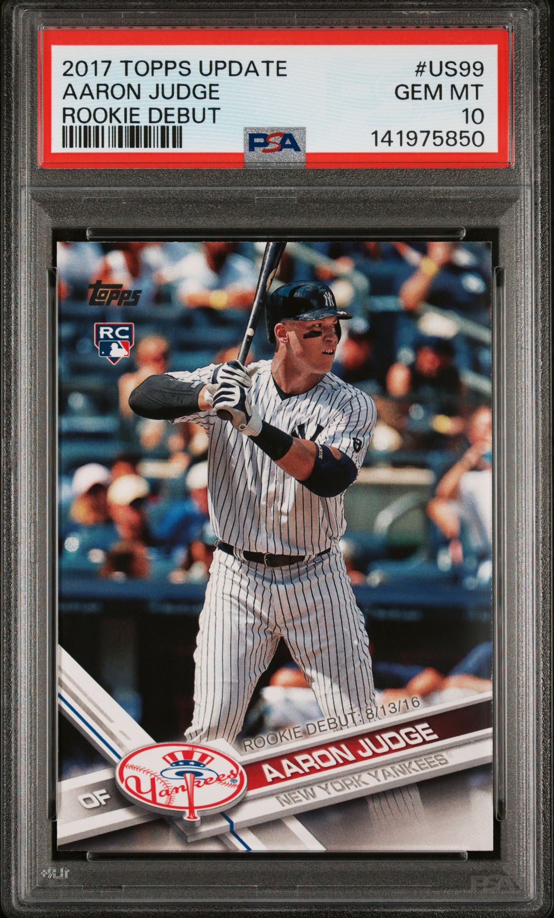 2017 Topps Topps Update ROOKIE DEBUT #US99 Aaron Judge front