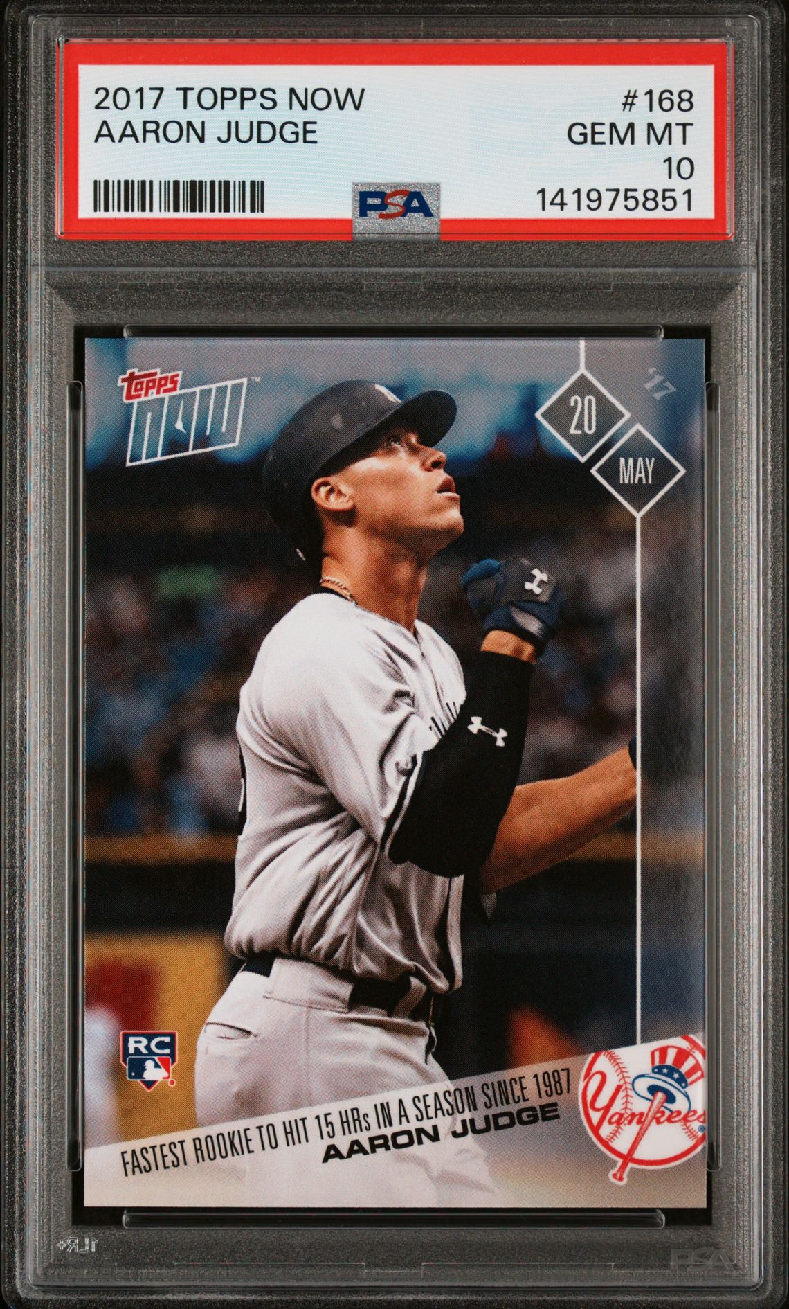2017 Topps TOPPS NOW #168 Aaron Judge front