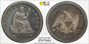 1853 25C Arrows and Rays N1