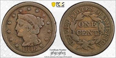 1846 1C N-12, Tall Date N1BN