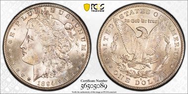 1894-S $1 MS63