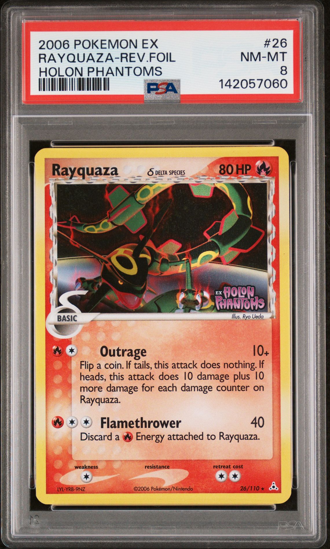 2006 Pokemon POKEMON EX HOLON PHANTOMS #26 Rayquaza-Rev.Foil front