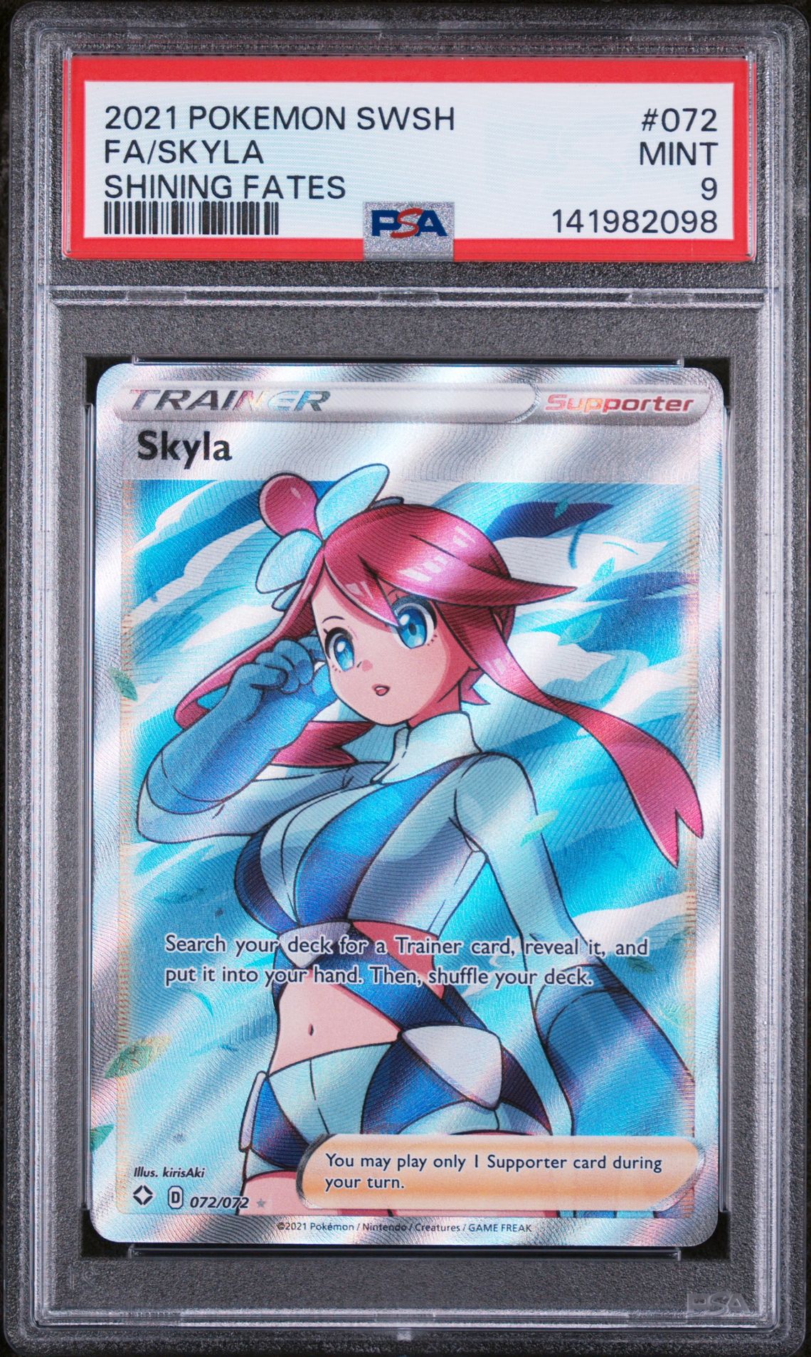 2021 Pokemon POKEMON SWORD & SHIELD SHINING FATES #072 Fa/Skyla front