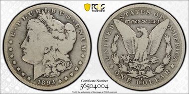 1893-S $1 G4