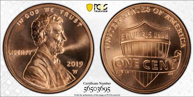 2019-W 1C Shield MS68RD