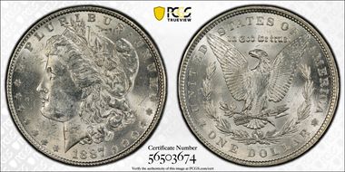 1887 $1 MS61