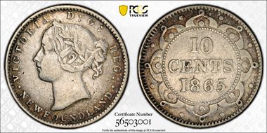 1865 10C VF35