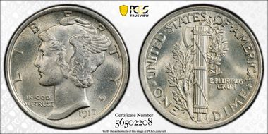 1917 10C MS64FB