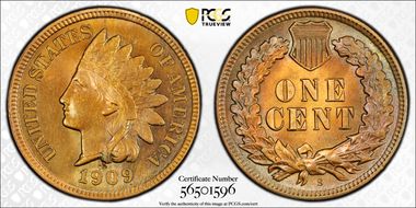 1909-S 1C Indian N1BN