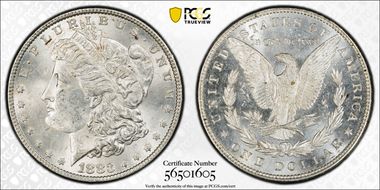 1883 $1 MS62