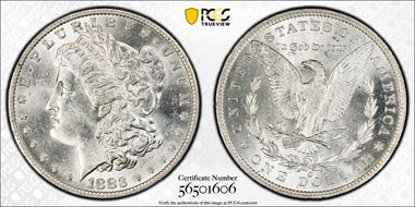 1883-O $1 MS62