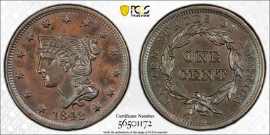 1842 1C Large Date N1BN