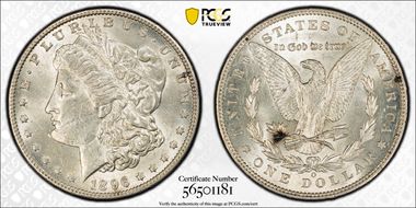 1896-O $1 AU58