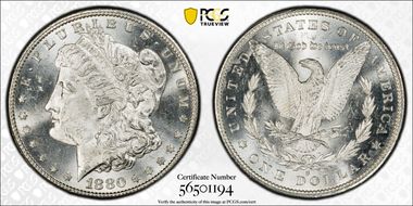 1880-S $1 MS63