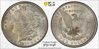 1880-O $1 AU58