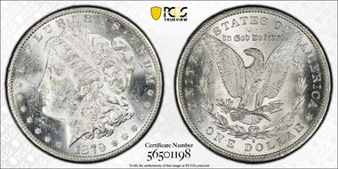 1879-S $1 MS62
