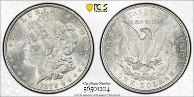 1878 7TF $1 Reverse of 1879 MS61