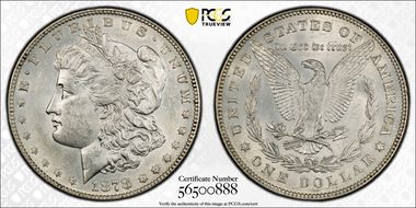 1878 7/8TF $1 Strong, VAM 38, 7/5 N1