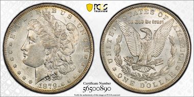 1879-O $1 AU58