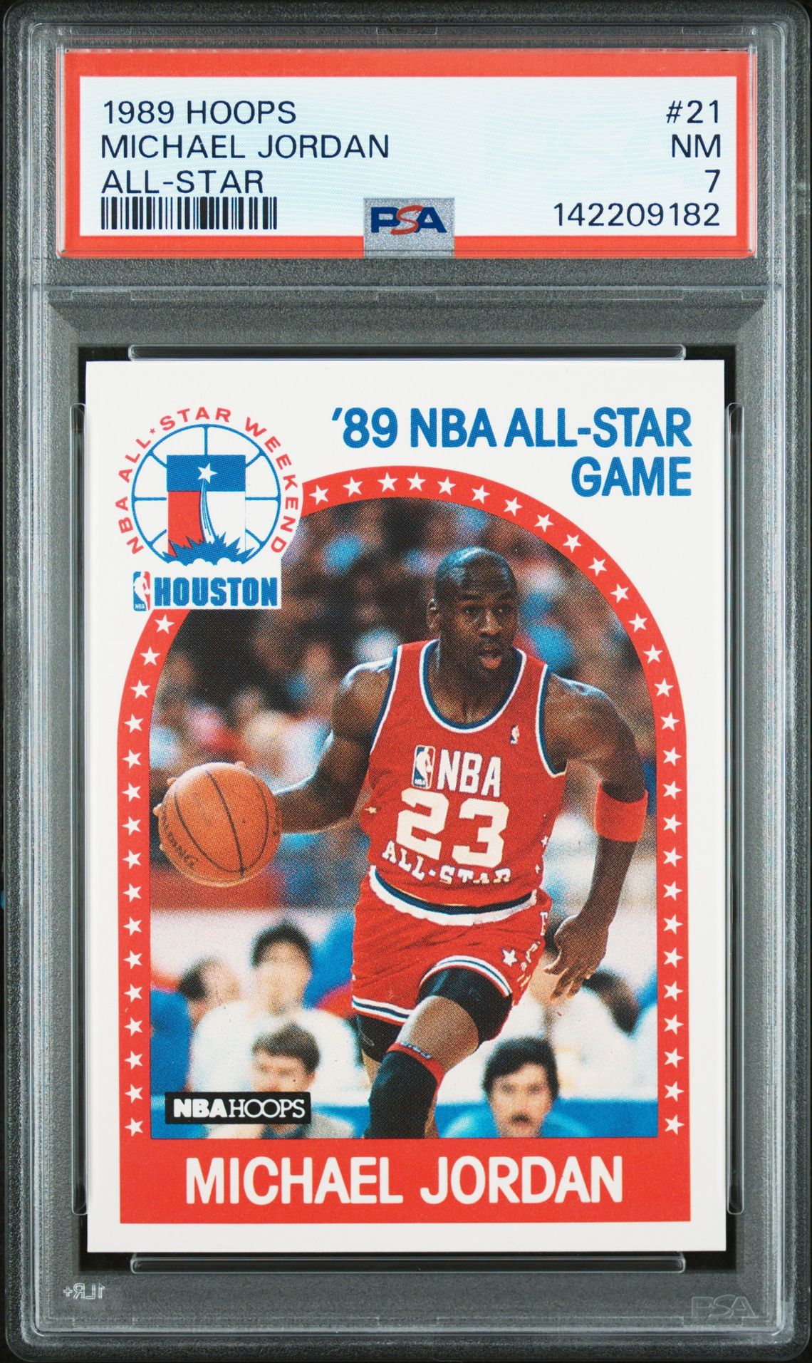 1989 Hoops Michael Jordan #21 (All-Star) Nm 7 front