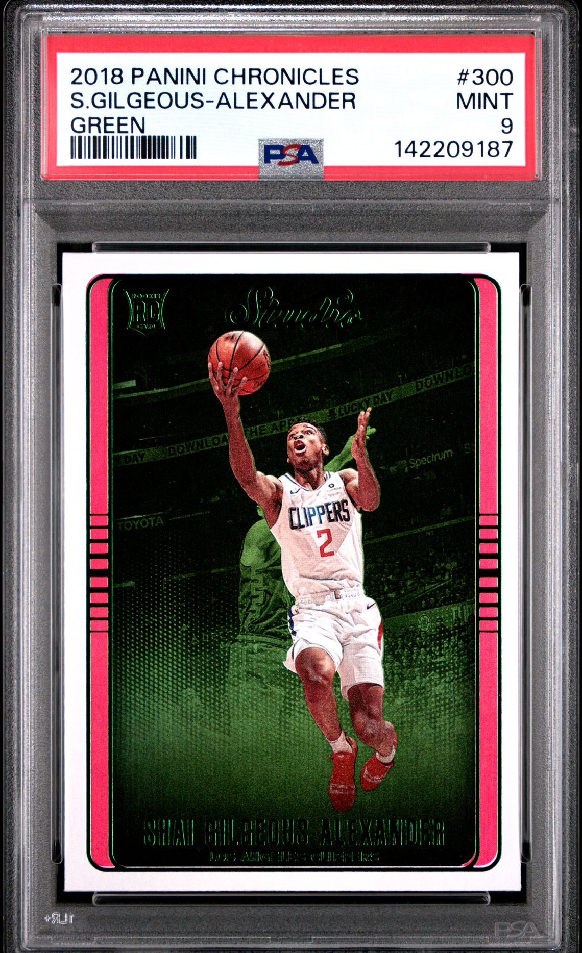 2018 Panini Chronicles S.gilgeous-Alexander #300 (Green) Mint 9 front