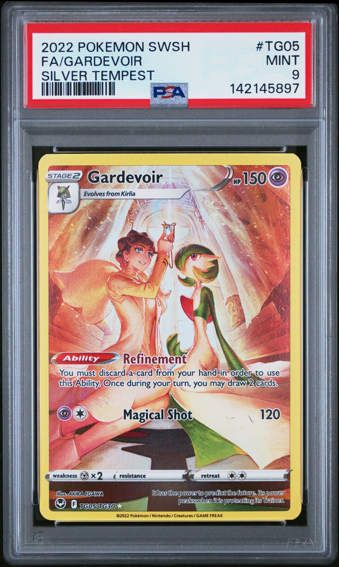 2022 Pokemon Sword & Shield Silver Tempest Fa/Gardevoir #Tg05 (Silver Tempest) Mint 9 front