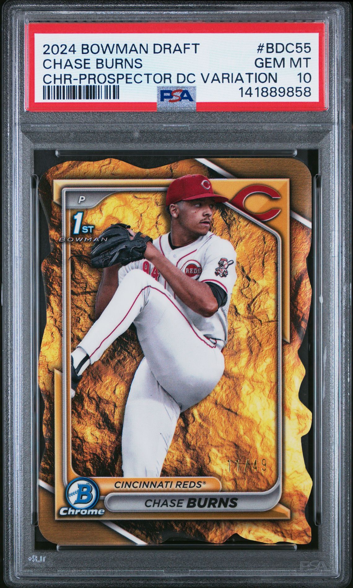2024 Bowman BOWMAN DRAFT CHR-PROSPECTOR DC VARIATION #BDC55 Chase Burns front